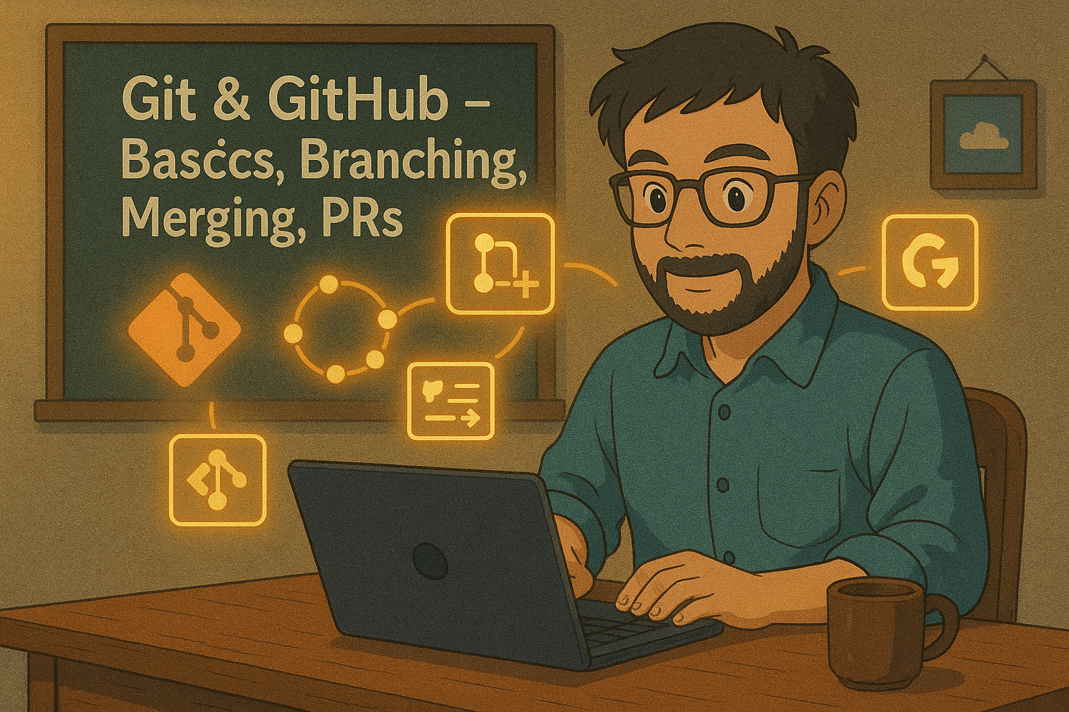 Git & GitHub - Basics, Branching, Merging, PRs