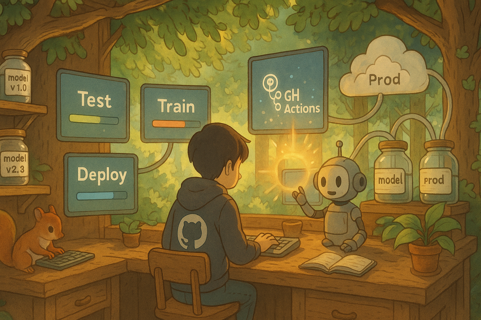 CI/CD for ML with GitHub Actions – Automate Test-Train-Deploy Pipelines