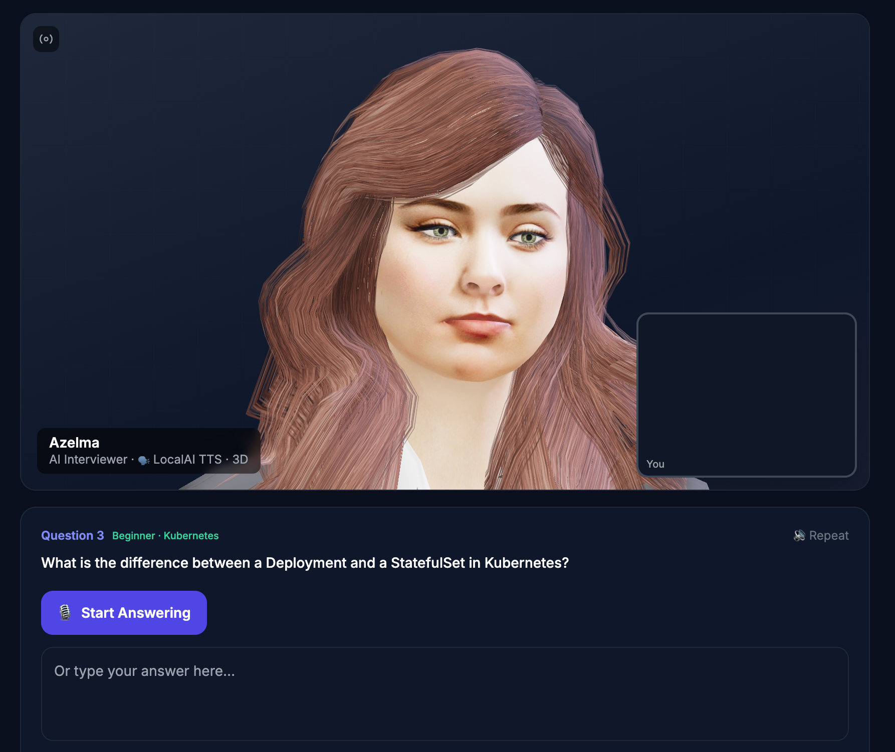 Mock Interview Screenshot