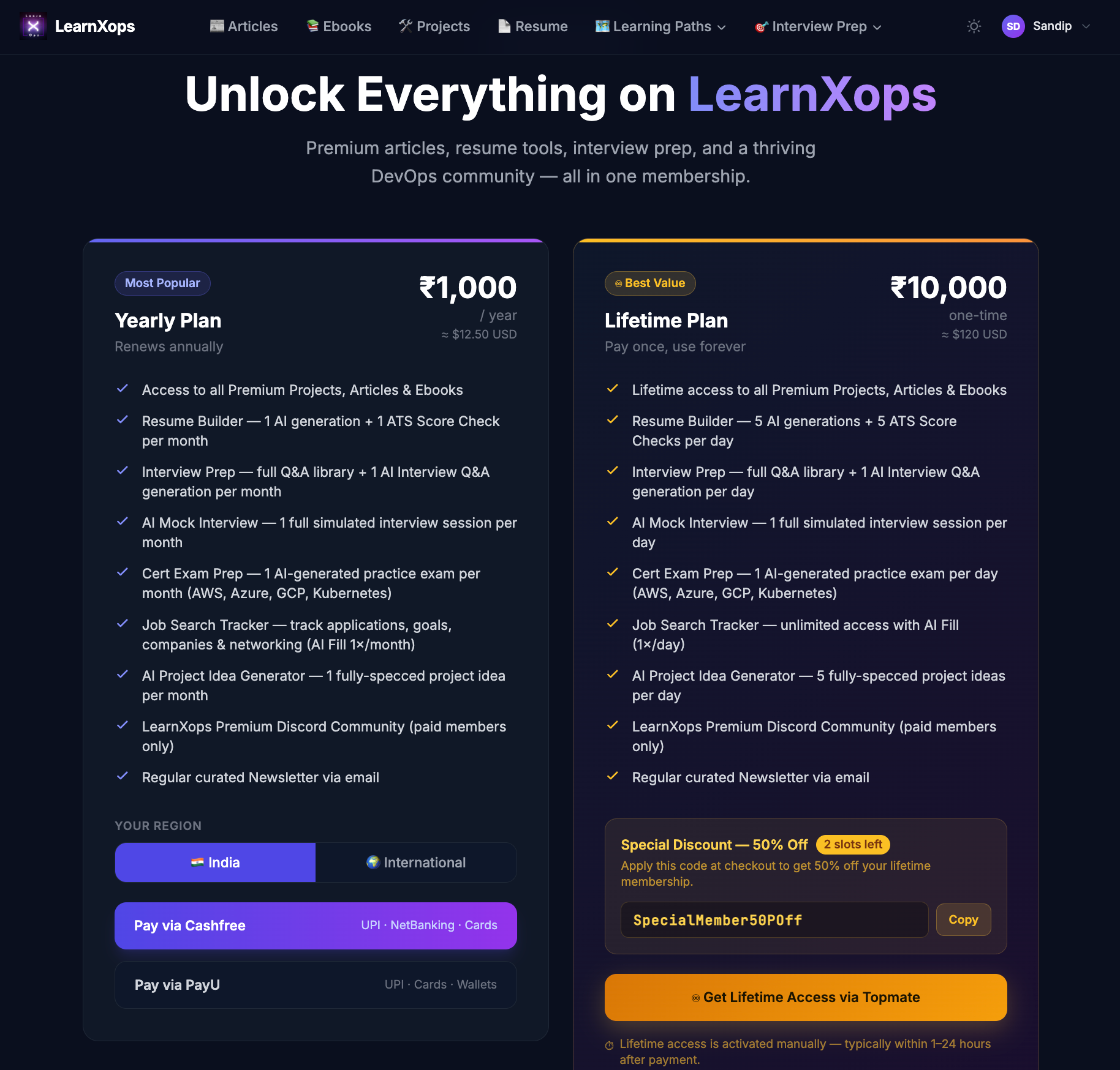 Pricing Banner