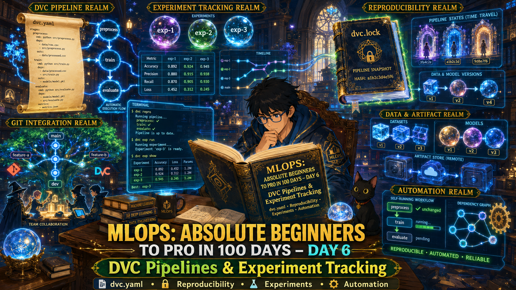 DVC Pipelines & Experiment Tracking