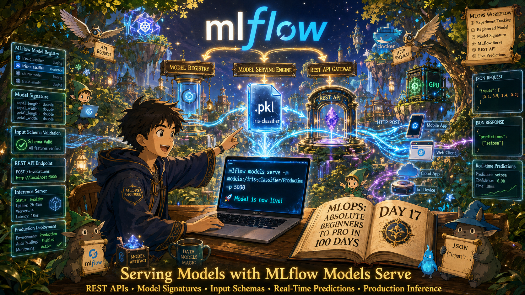 Serving Models with MLflow Models Serve