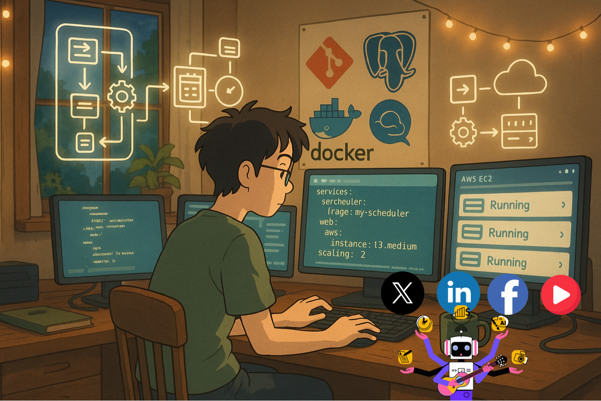Case Study: Build Your Own Social Media Post Scheduler and Automation System with Open Source Tools + Docker Compose + AWS