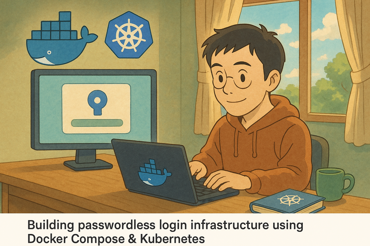 Case Study: Building passwordless login infrastructure using Docker Compose & Kubernetes